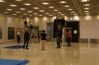 Setting up the quilts